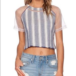 Greylin Travis Tweed Raglan Top